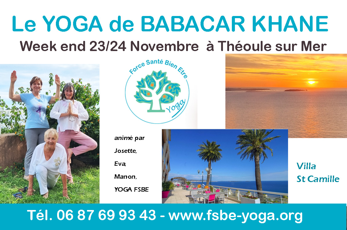 Théoule : WE de YOGA 23/24 Novembre