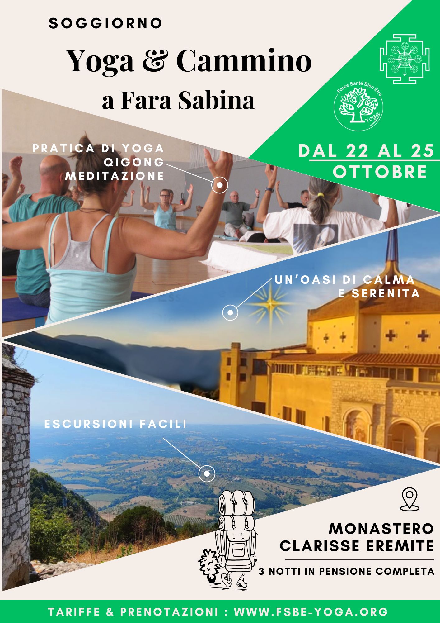 Yoga & Cammino a Fara Sabina